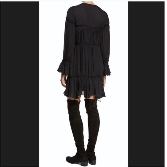 Cinq a Sept Ashburn Tiered Silk Dress S - Picture 2 of 7